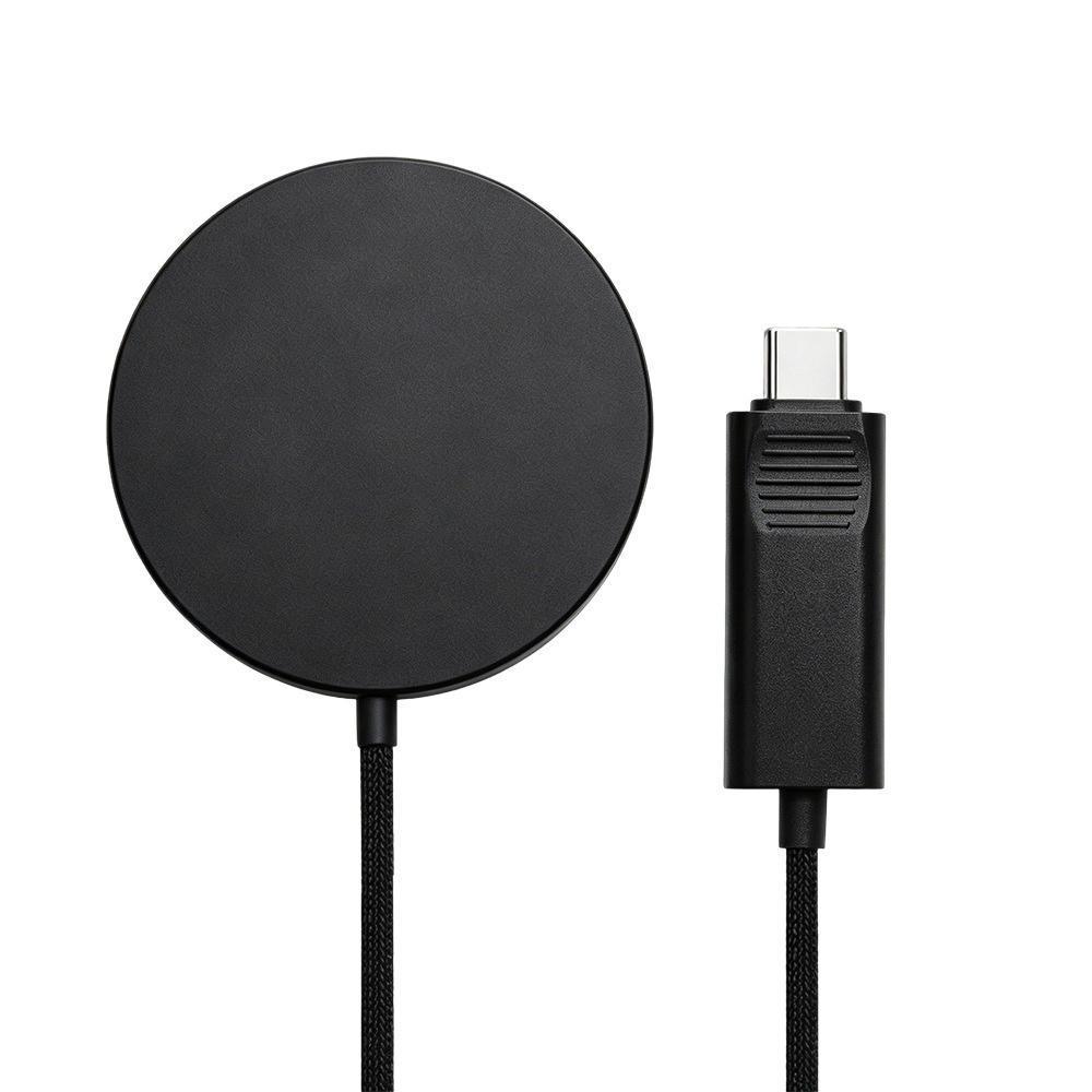 25W Magnetic Wireless Charger with Digital Display, Ultra-Thin Fast Charging Pad, Qi2.2 Certified, Black