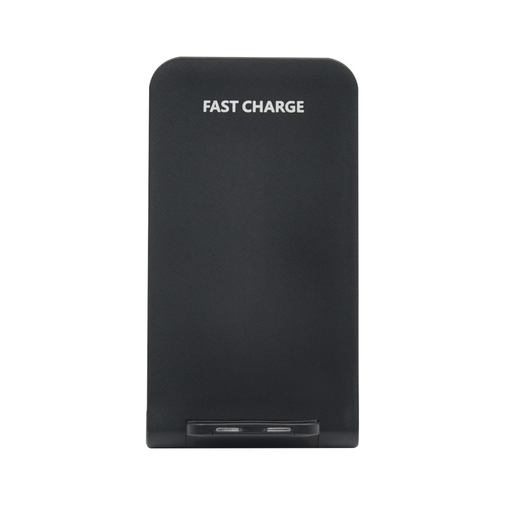 15W Fast Foldable Wireless Charging Stand for Phones, Adjustable Angle Charging Station, White/Black