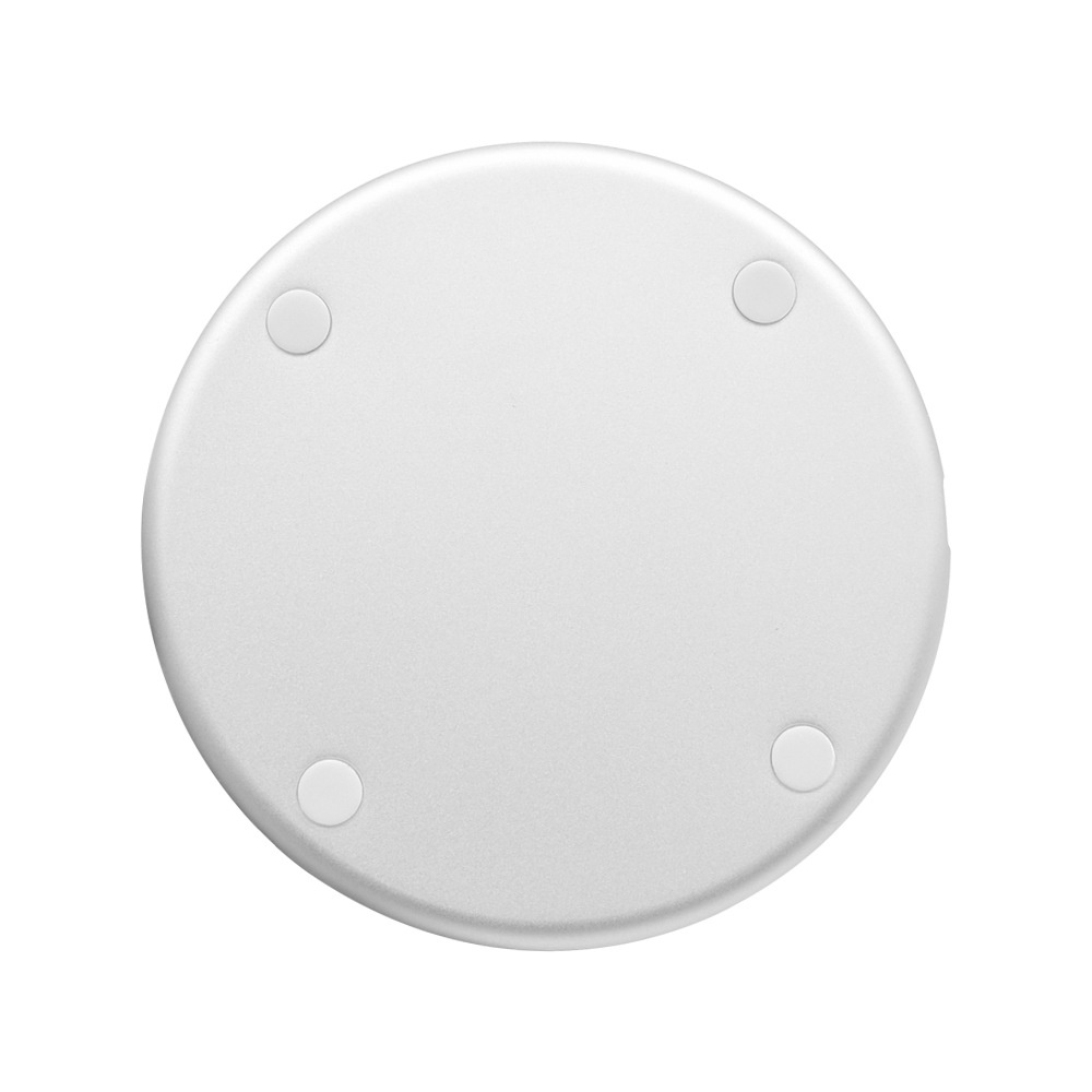 15W Fast Wireless Charger Pad, Qi Certified Ultra-Slim Transparent Charging Station, White/Black