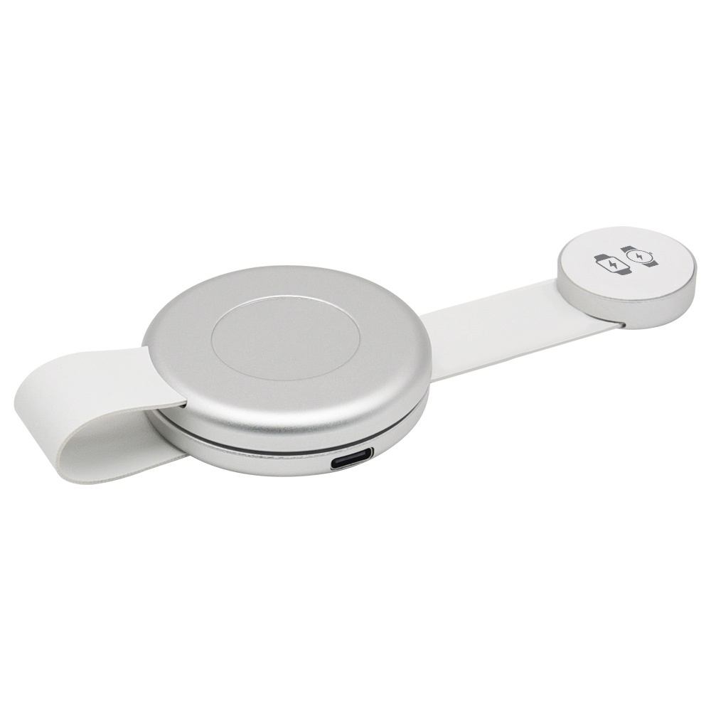 Foldable 3-in-1 Wireless Charger for Phone, Watch & Earbuds, Portable Fast Charging Pad, White/Black