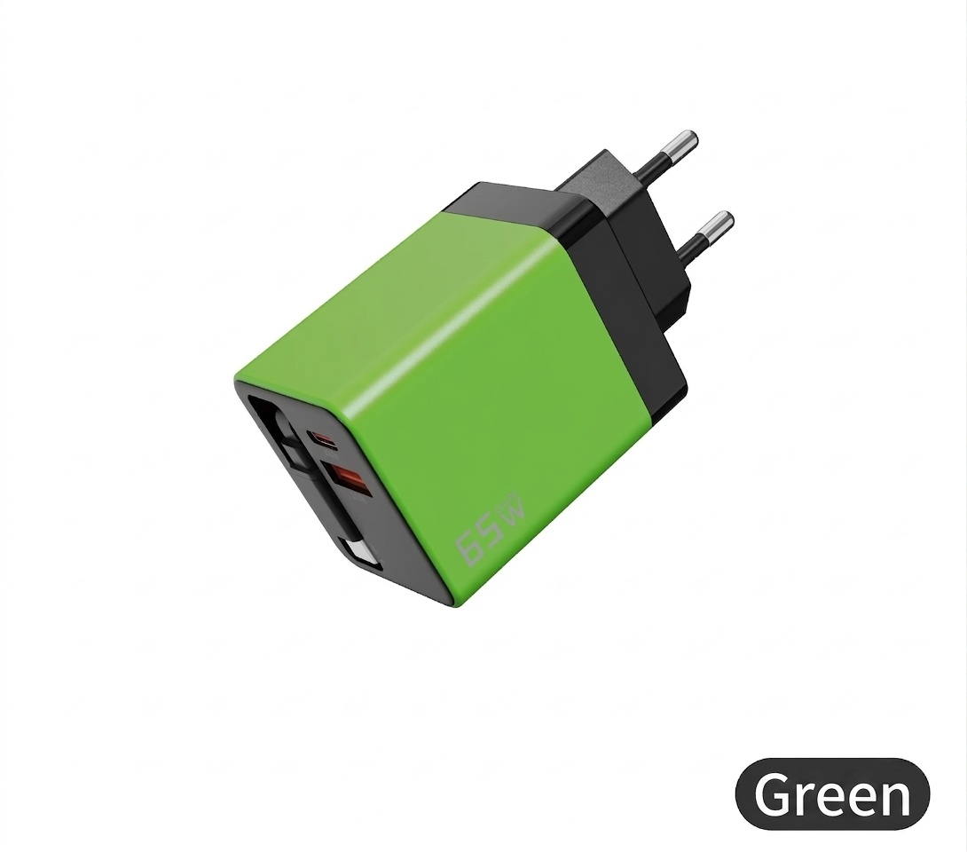 65W GaN Fast Charger with Retractable Type-C Cable