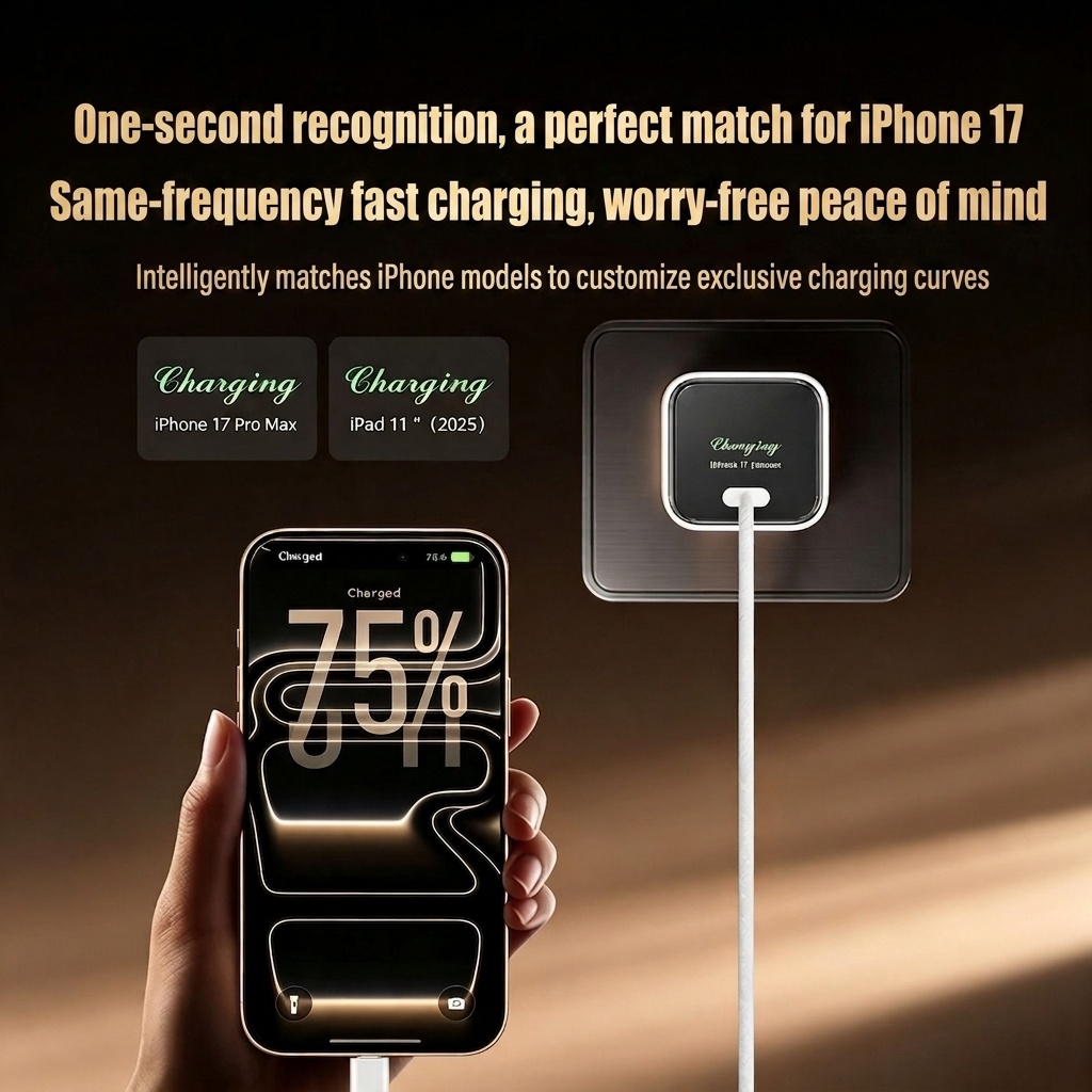 45W GaN Fast Charger with TFT Display and Foldable Plug