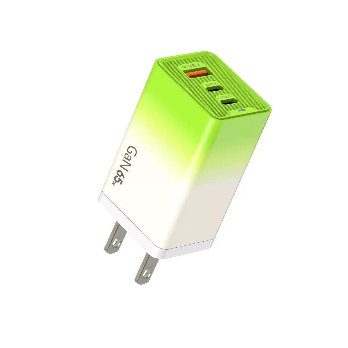 65W GaN USB-C Fast Charger, Multi-Port Wall Adapter