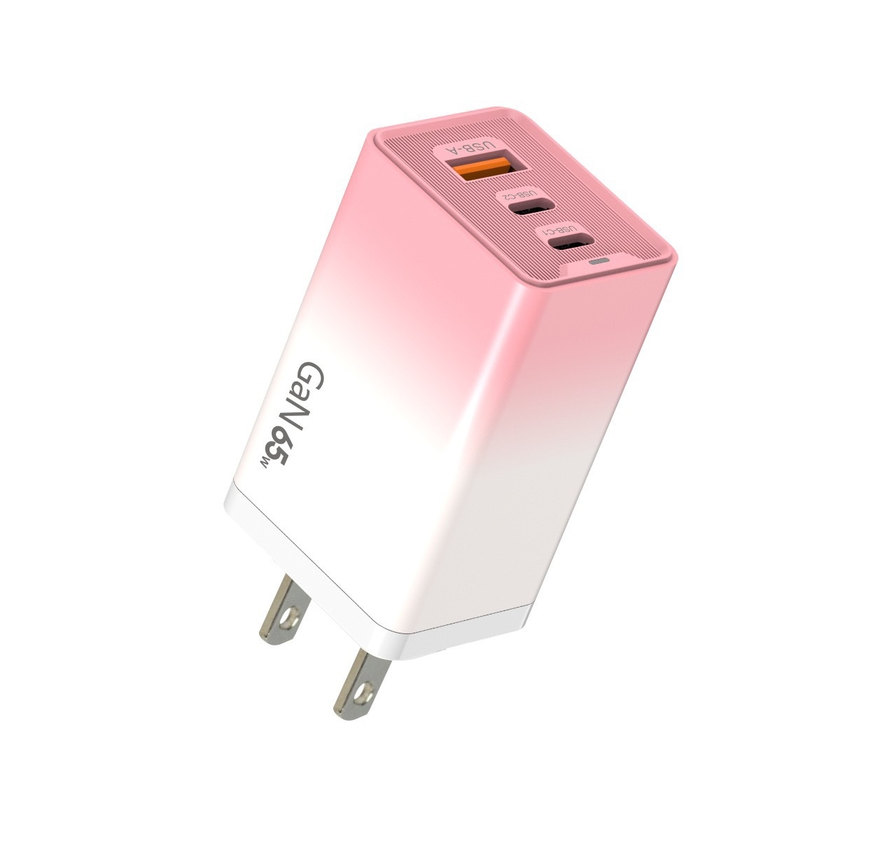 65W GaN USB-C Fast Charger, Multi-Port Wall Adapter