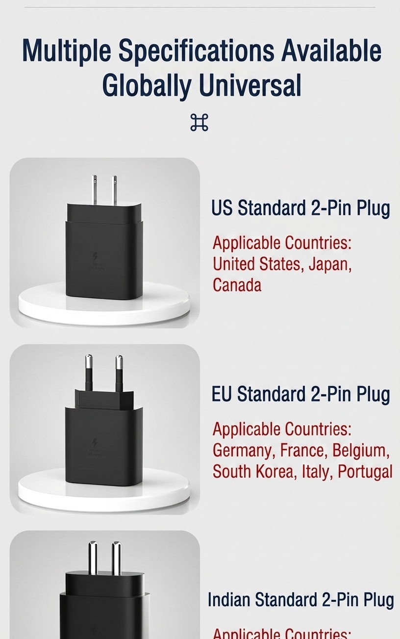 25W USB-C Fast Charger Adapter for Phones and Tablets