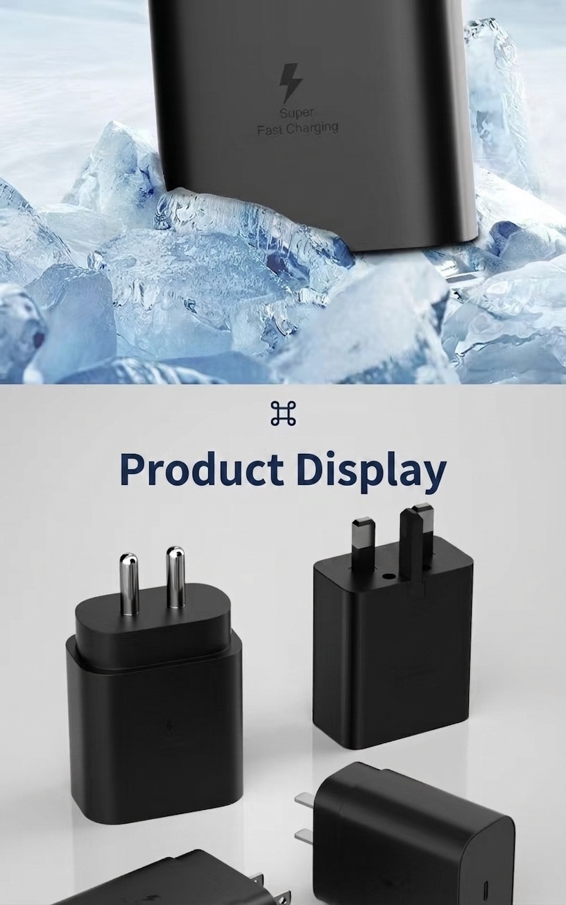 25W USB-C Fast Charger Adapter for Phones and Tablets