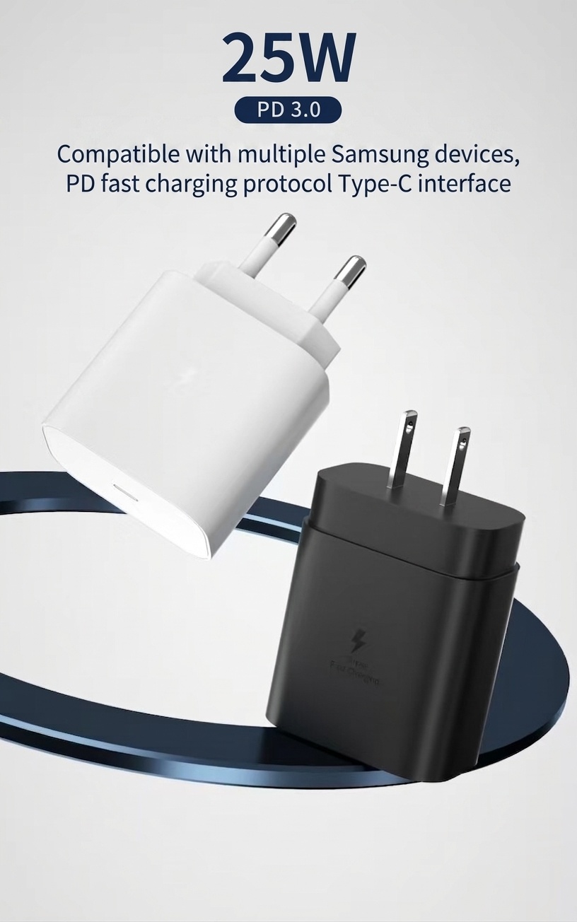 25W USB-C Fast Charger Adapter for Phones and Tablets