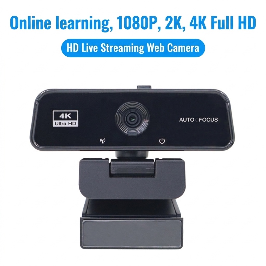 4K Ultra HD Auto Focus Webcam, Streaming Computer Camera for PC, Mac, Zoom, Skype, YouTube