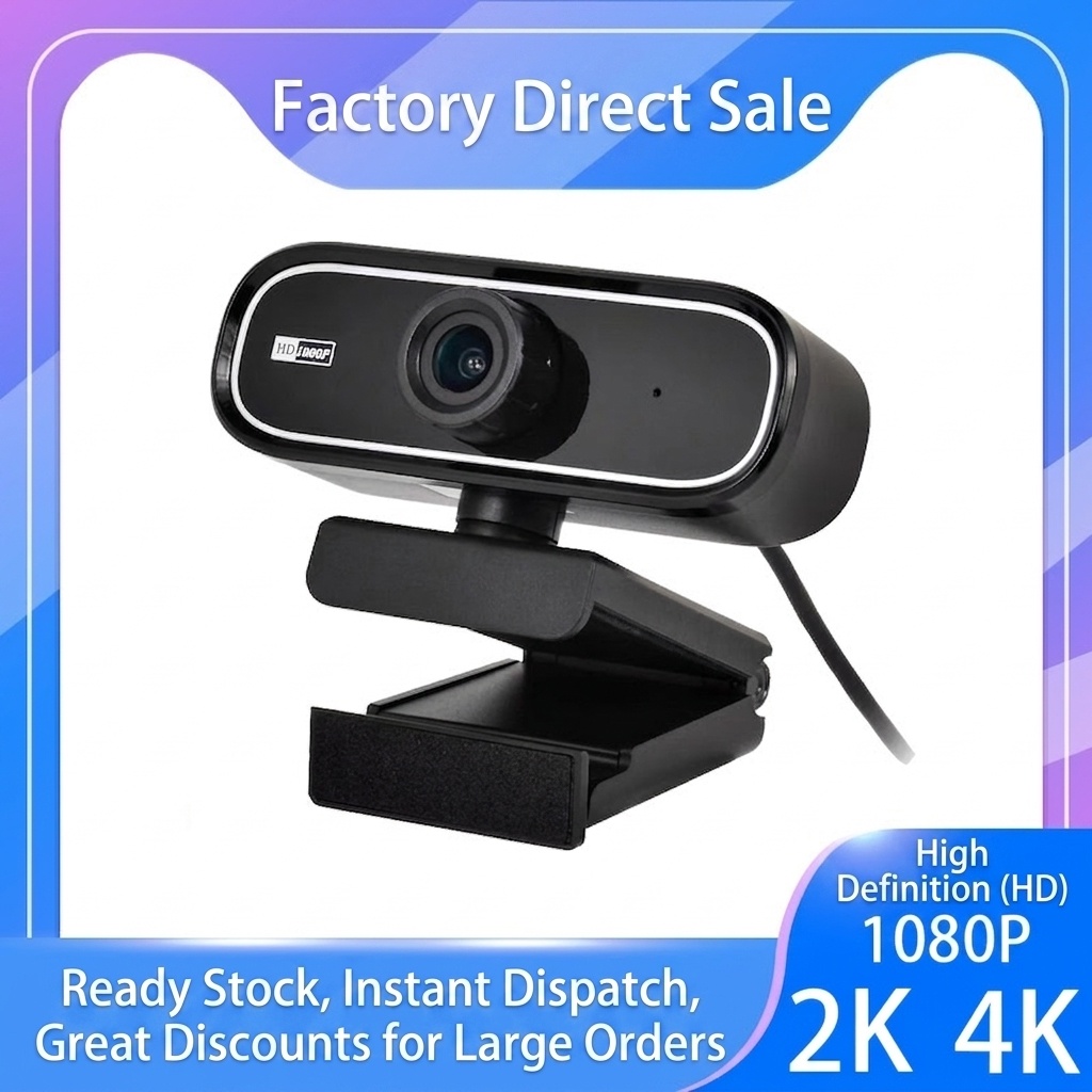 Cámara web HD 1080P con micrófono, cámara USB para PC y Mac, transmisión en vivo, videollamadas, videoconferencias.