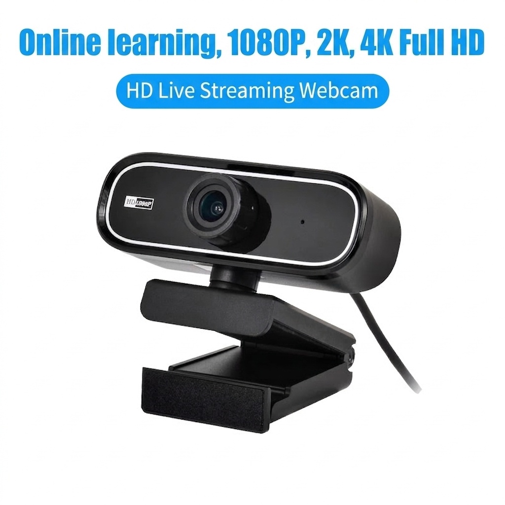 Cámara web HD 1080P con micrófono, cámara USB para PC y Mac, transmisión en vivo, videollamadas, videoconferencias.