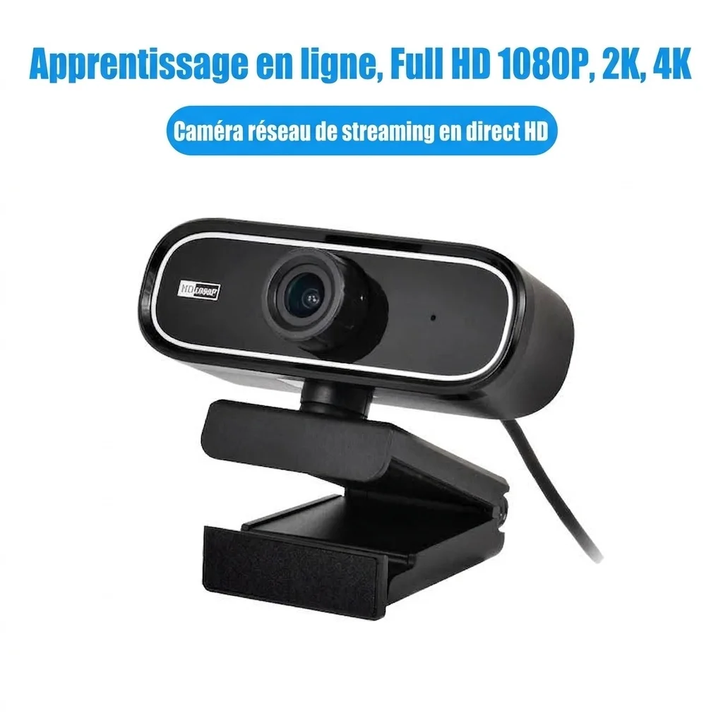 Webcam HD 1080p avec microphone, caméra USB pour PC et Mac, diffusion en direct, appels vidéo, visioconférence