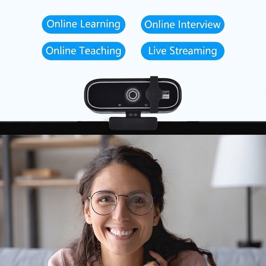 Cámara web HD 1080P con micrófono, cámara USB para PC y Mac, transmisión en vivo, videollamadas, videoconferencias.