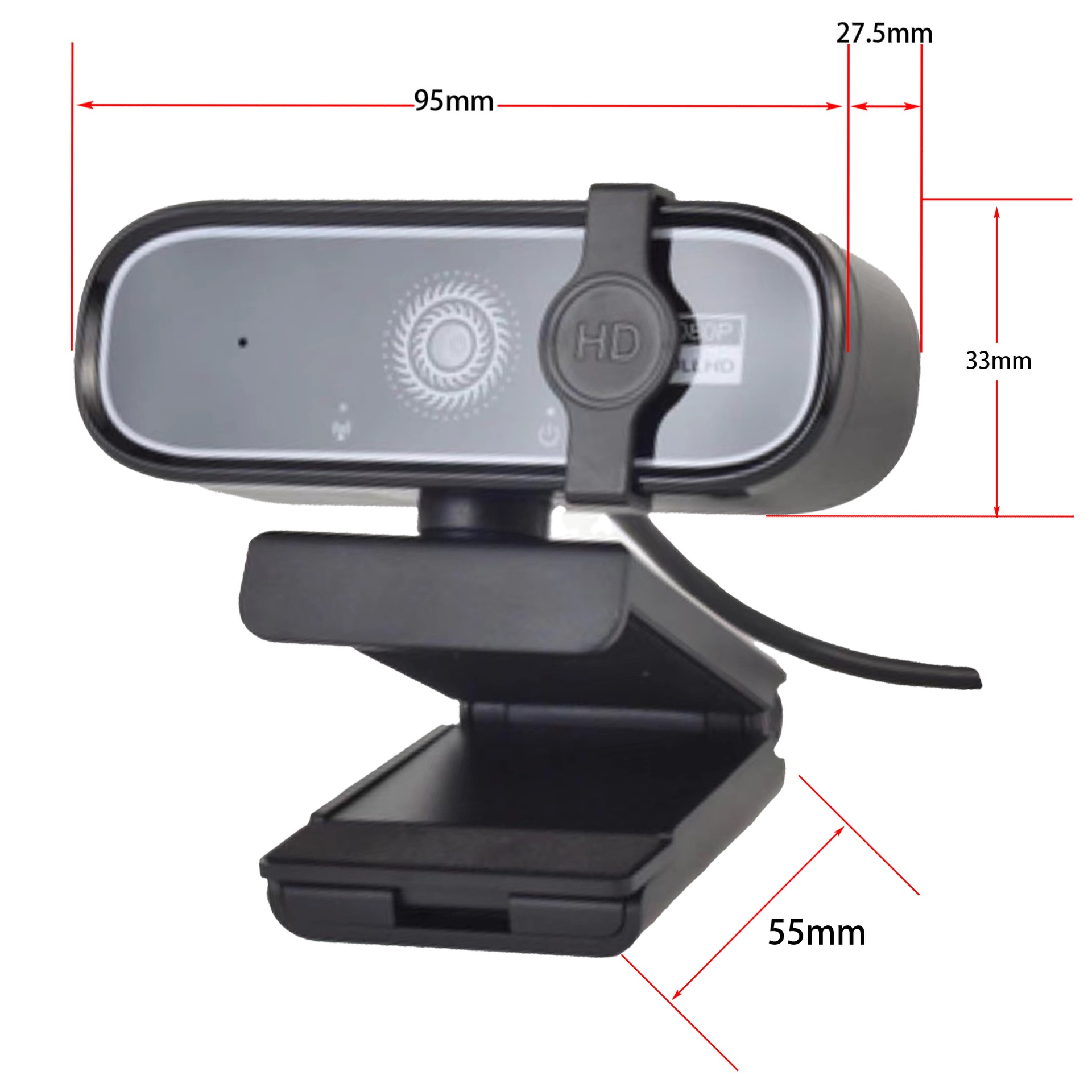 Cámara web USB 4K Full HD con micrófono incorporado, cámara de ordenador para streaming ultra nítido para videollamadas, videoconferencias y PC.