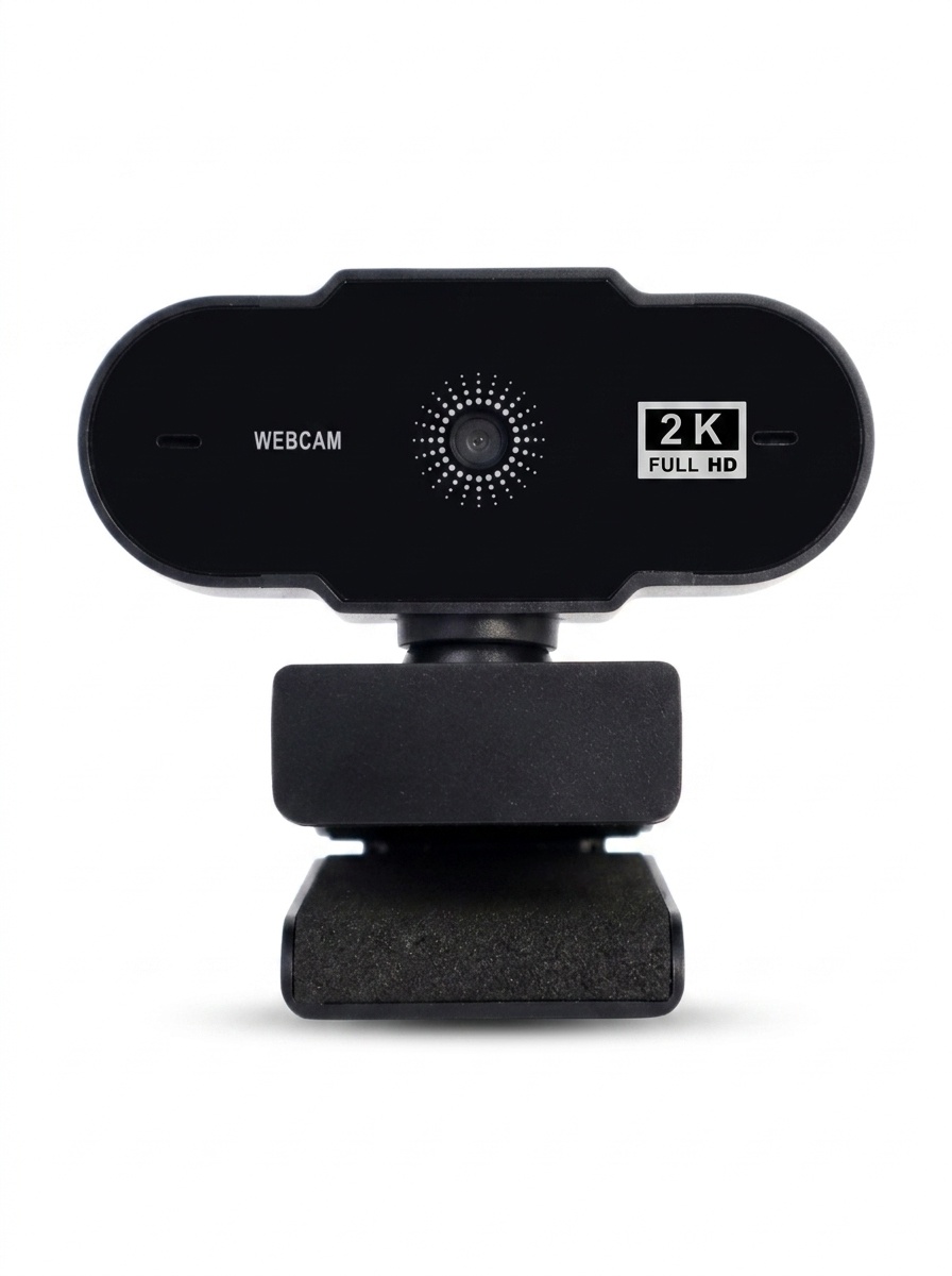 2K Full HD Webcam with Built-in Microphone, USB Computer Camera for PC, Mac, Streaming, Online Learning, Zoom