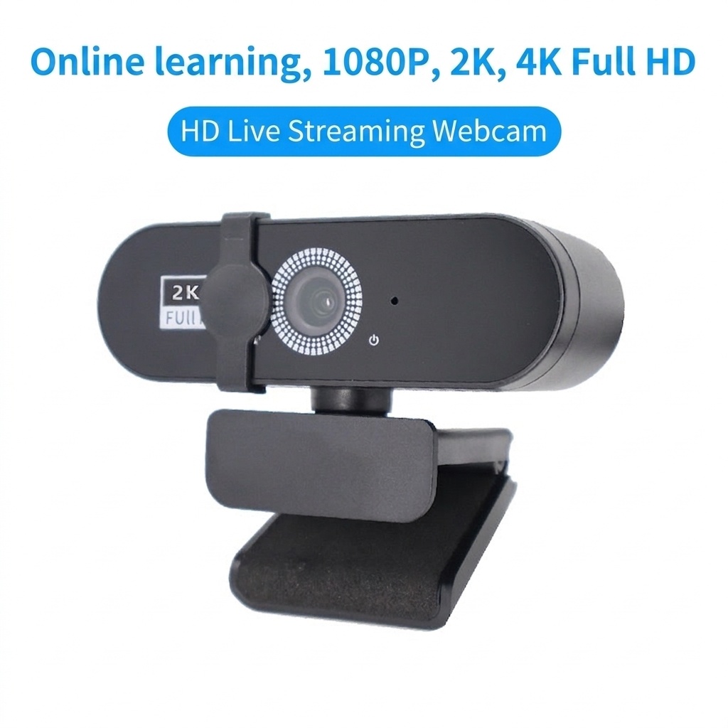 2K/4K HD Autofocus Webcam with Microphone, Pro USB Computer Camera for Streaming, Video Calls, Zoom, Teams
