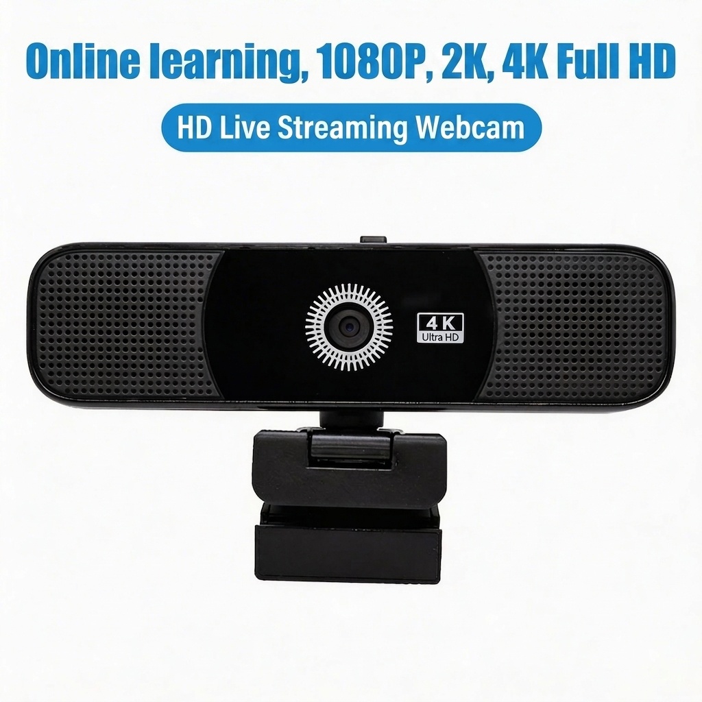 Cámara web 4K Ultra HD para streaming y aprendizaje en línea, cámara de ordenador 1080P/2K/4K para PC portátil, videollamadas