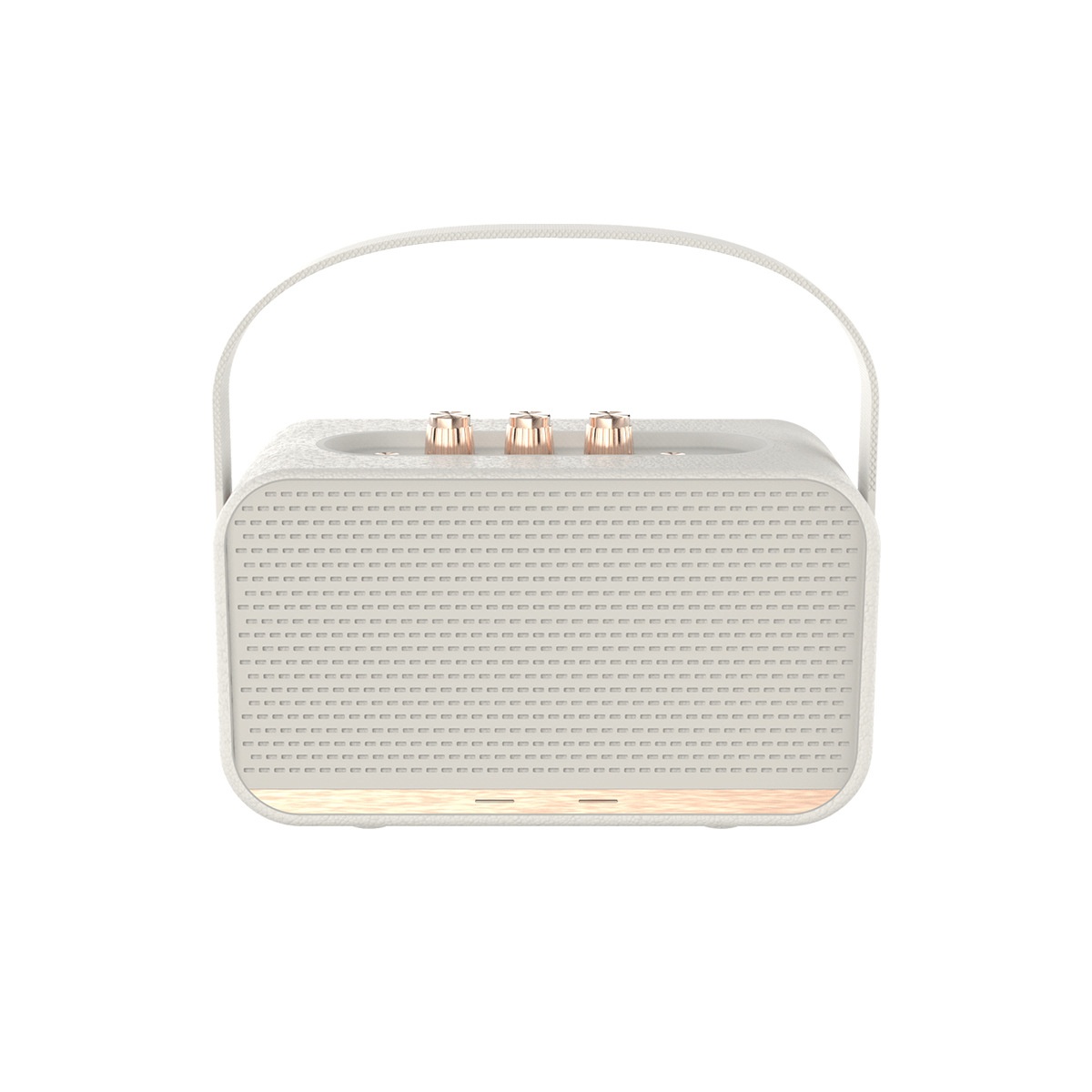 Retro Portable Bluetooth Speaker with Deep Bass, Vintage HiFi Audio, Extended Playtime, Long Range Wireless Sound System with Carry Strap for Travel