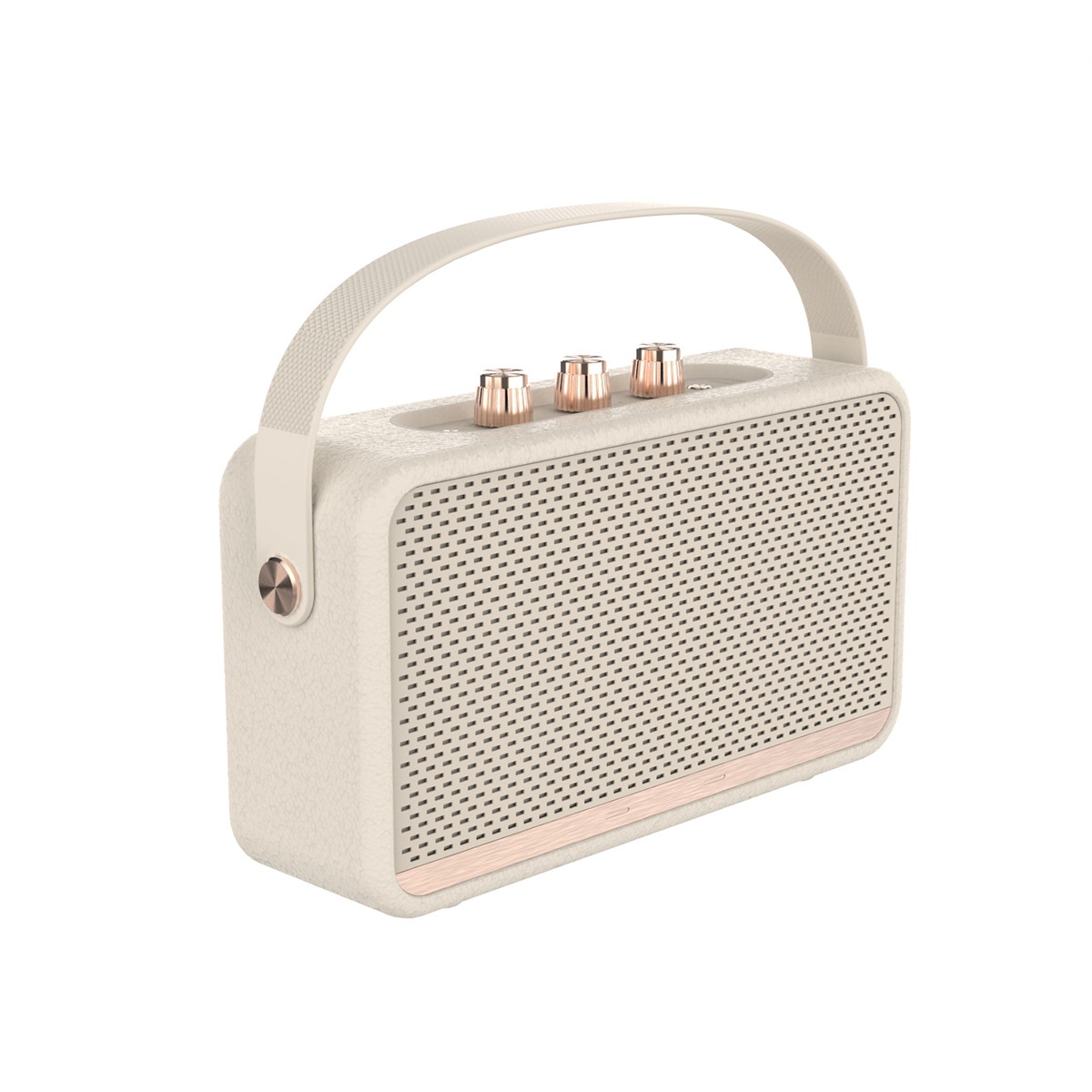 Retro Portable Bluetooth Speaker 20W HiFi Audio, Deep Bass, IPX7 Waterproof, 15H Playtime, 30ft Wireless Range, Vintage Travel Speaker with Strap