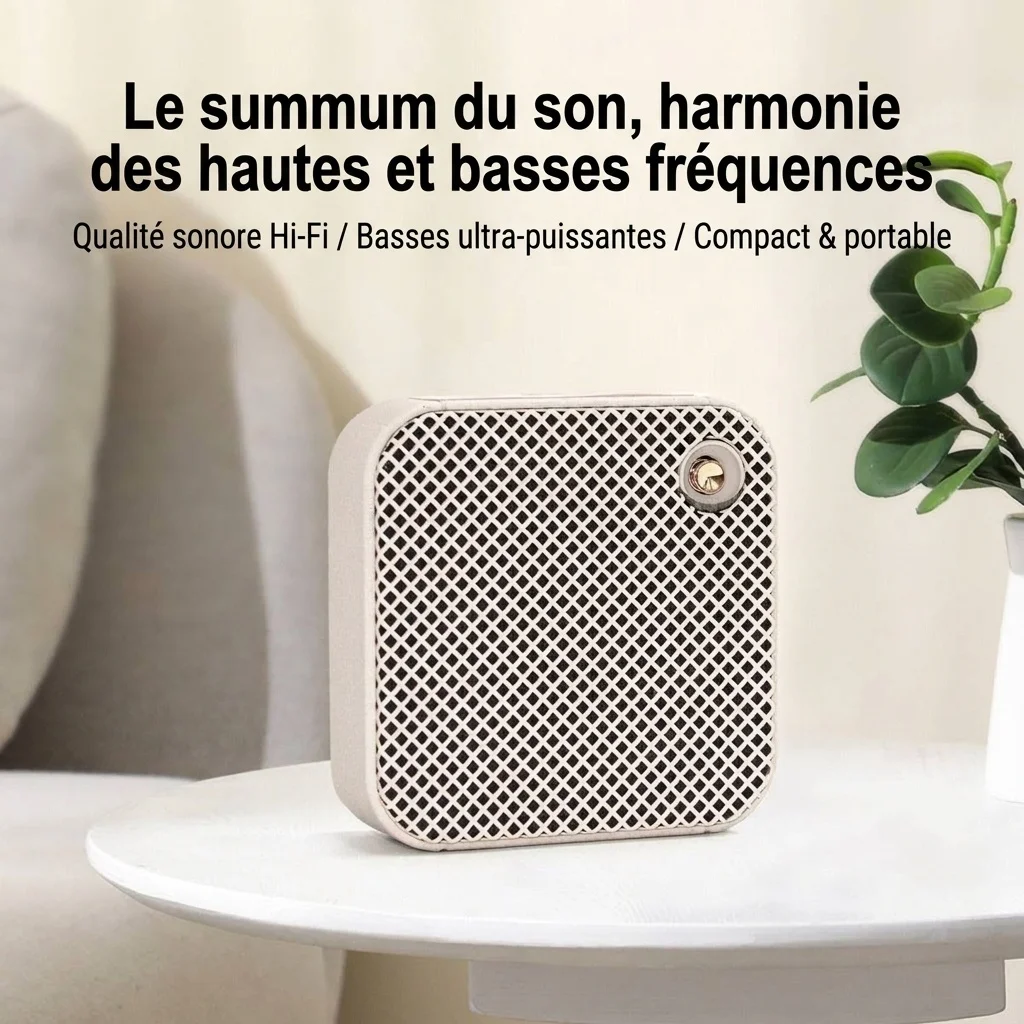 Mini Portable Bluetooth Speaker, 10W Wireless Outdoor Sound, IPX7 Waterproof, 15-Hour Playtime, 30ft Range, Compact Travel Speaker with Carry Strap