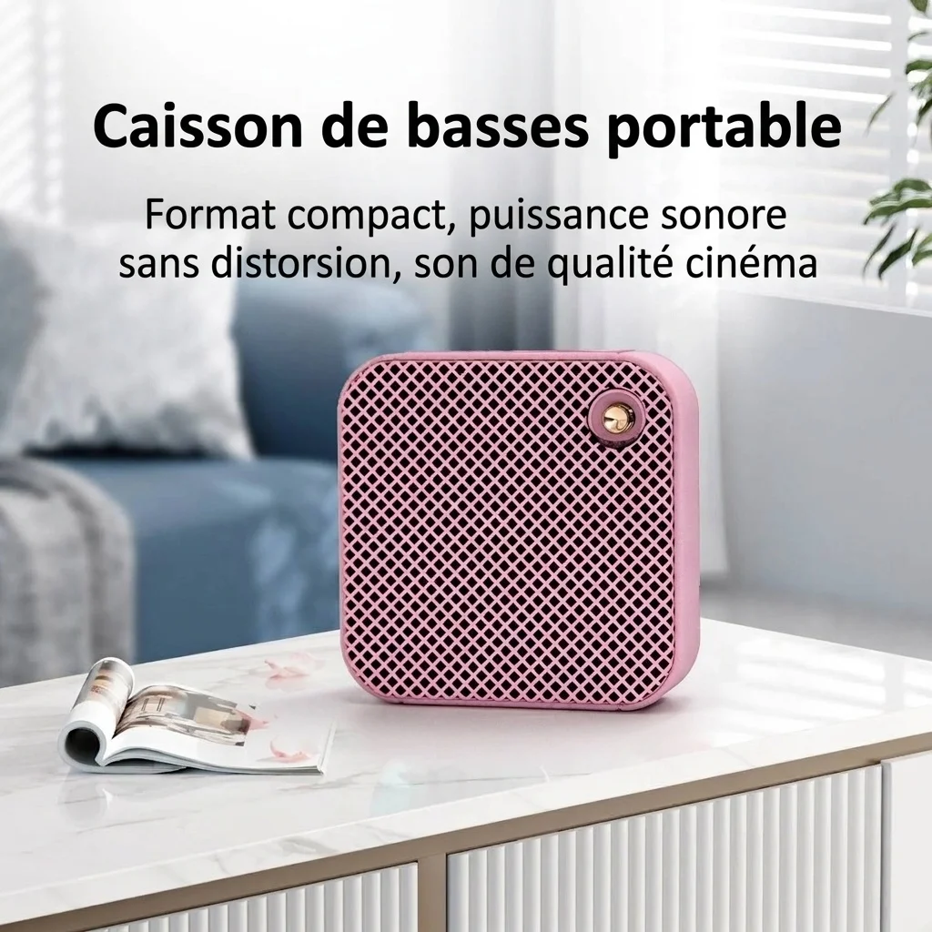 Mini Portable Bluetooth Speaker, 10W Wireless Outdoor Sound, IPX7 Waterproof, 15-Hour Playtime, 30ft Range, Compact Travel Speaker with Carry Strap
