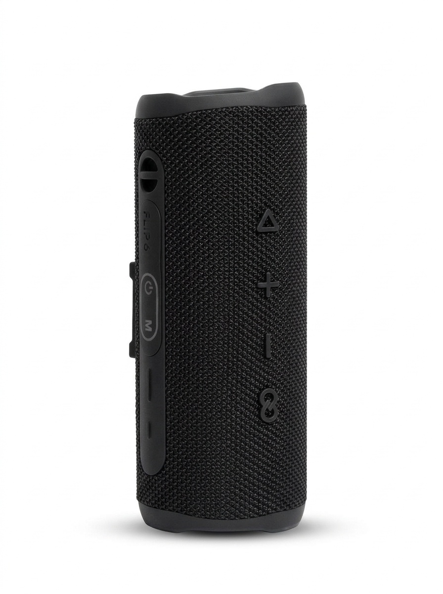 FLIP 6 Portable Bluetooth Speaker, 6W Deep Bass Audio, IPX6 Waterproof, 5H Playtime, 15M Wireless Range, Compact Outdoor Speaker with Carry Strap