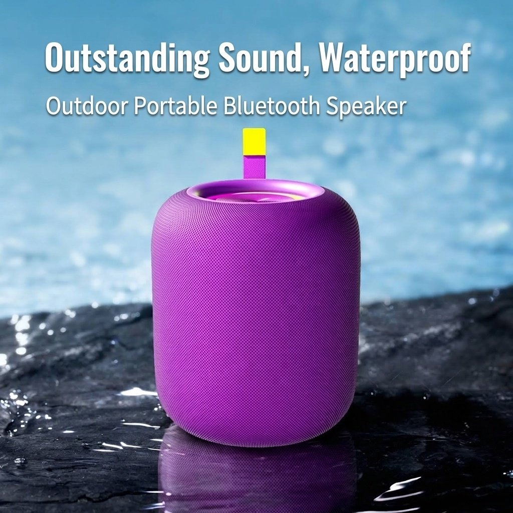 Portable Bluetooth Speaker with Deep Bass, 20W Hi-Res Audio, IPX7 Waterproof, 15-Hour Playtime, 100ft Range, Rugged Wireless Travel Speaker with Strap