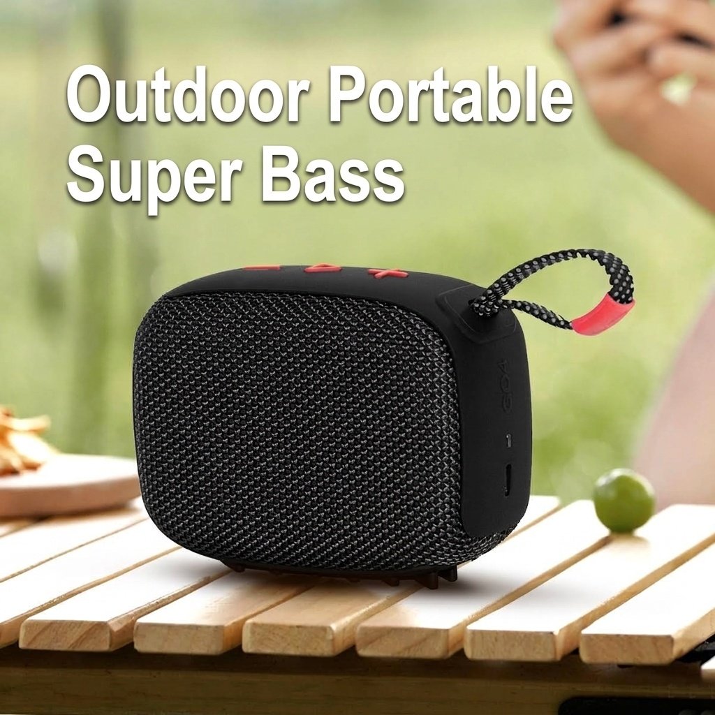 Portable Bluetooth Speaker with Deep Bass, 20W Loud Stereo Sound, IPX7 Waterproof, 15-Hour Playtime, 100ft Range, Outdoor Compact Speaker with Strap
