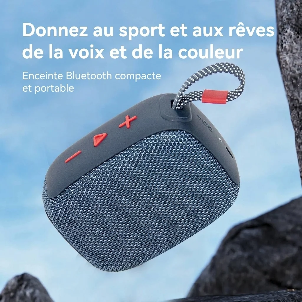 Portable Bluetooth Speaker with Deep Bass, 20W Loud Stereo Sound, IPX7 Waterproof, 15-Hour Playtime, 100ft Range, Outdoor Compact Speaker with Strap