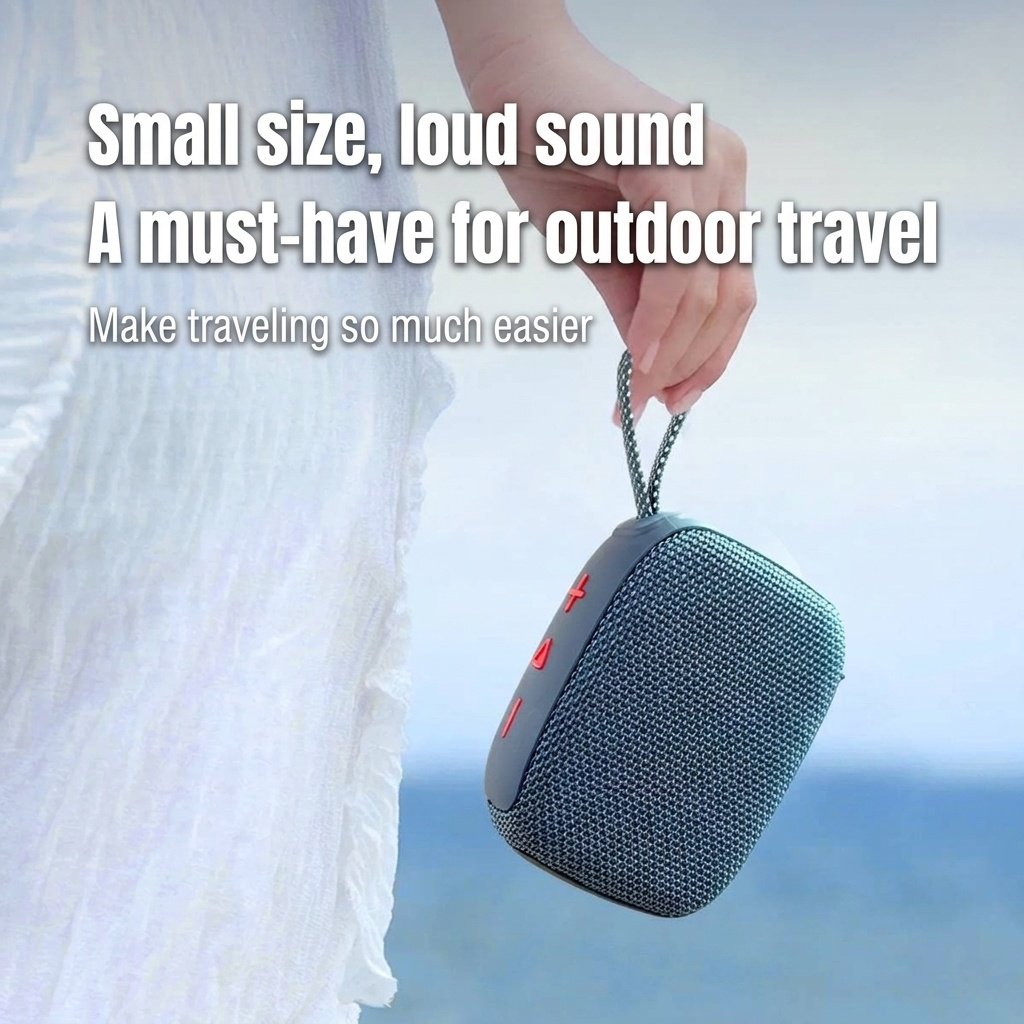 Portable Bluetooth Speaker with Deep Bass, 20W Loud Stereo Sound, IPX7 Waterproof, 15-Hour Playtime, 100ft Range, Outdoor Compact Speaker with Strap