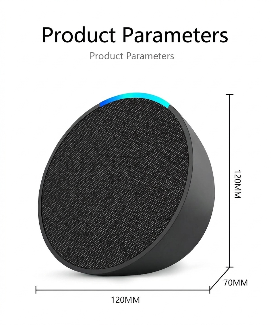 Portable Bluetooth 5.3 Speaker 10W, Vibrant RGB Light, TWS Stereo Pairing, Deep Bass, 3H Playtime, 15m Wireless Range, Outdoor Mini Party Speaker