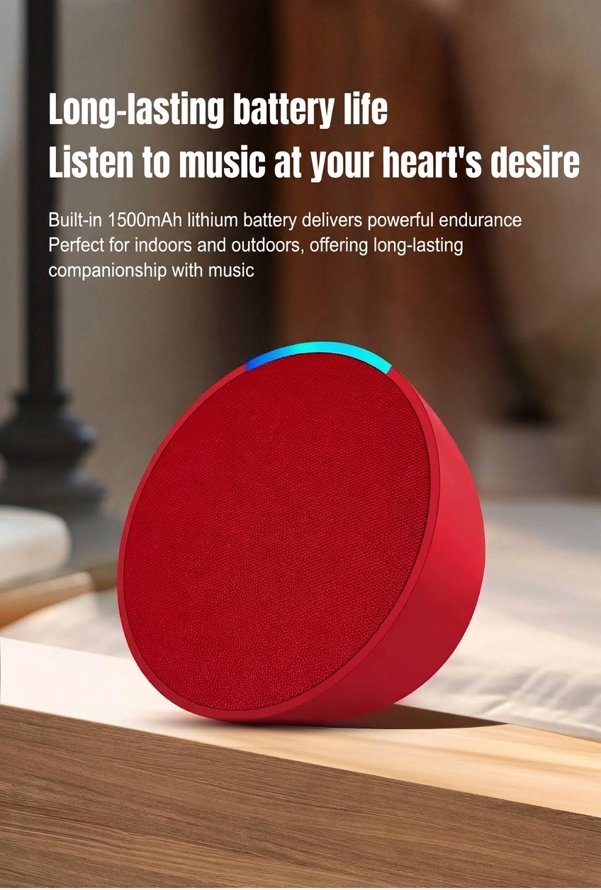 Portable Bluetooth 5.3 Speaker 10W, Vibrant RGB Light, TWS Stereo Pairing, Deep Bass, 3H Playtime, 15m Wireless Range, Outdoor Mini Party Speaker