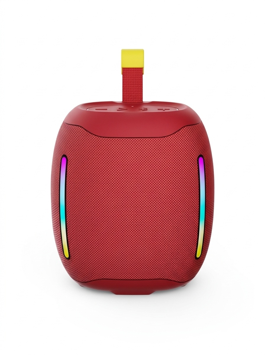 Portable Bluetooth Speaker with RGB Lights, 20W Powerful Deep Bass, IPX7 Waterproof, 15H Playtime, 30ft Range, Wireless Outdoor Speaker with Strap