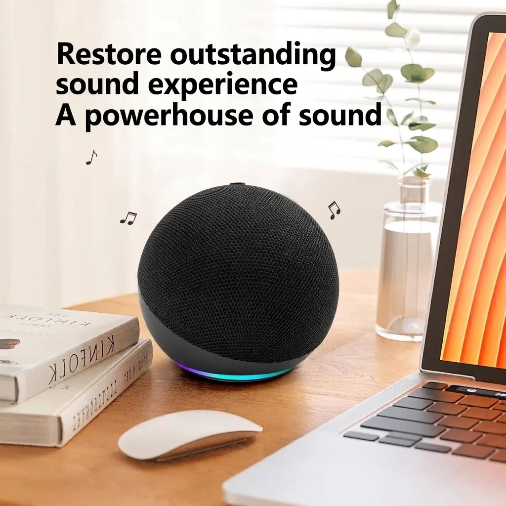 Alaxe Portable Bluetooth Speaker 5W, Clear Audio with Dynamic RGB Lights, 5H Playtime, 15M Wireless Range, Compact Mini Travel Speaker with Strap