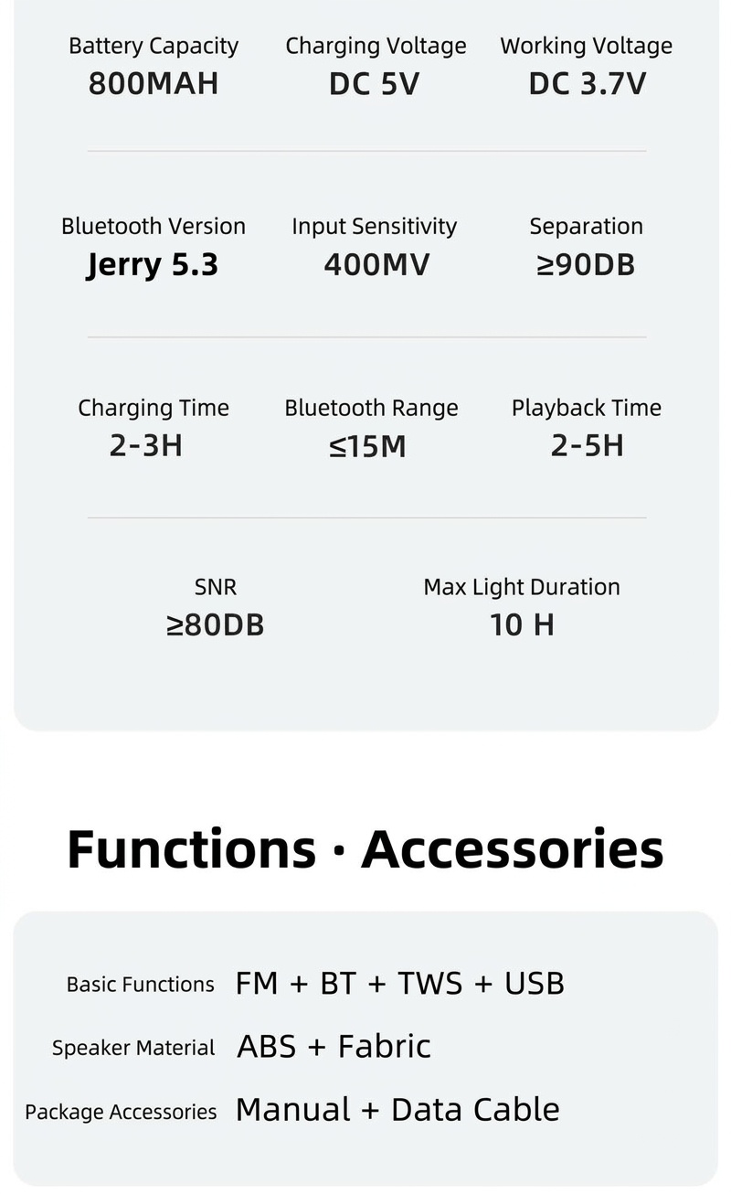 Alaxe Portable Bluetooth Speaker 5W, Clear Audio with Dynamic RGB Lights, 5H Playtime, 15M Wireless Range, Compact Mini Travel Speaker with Strap