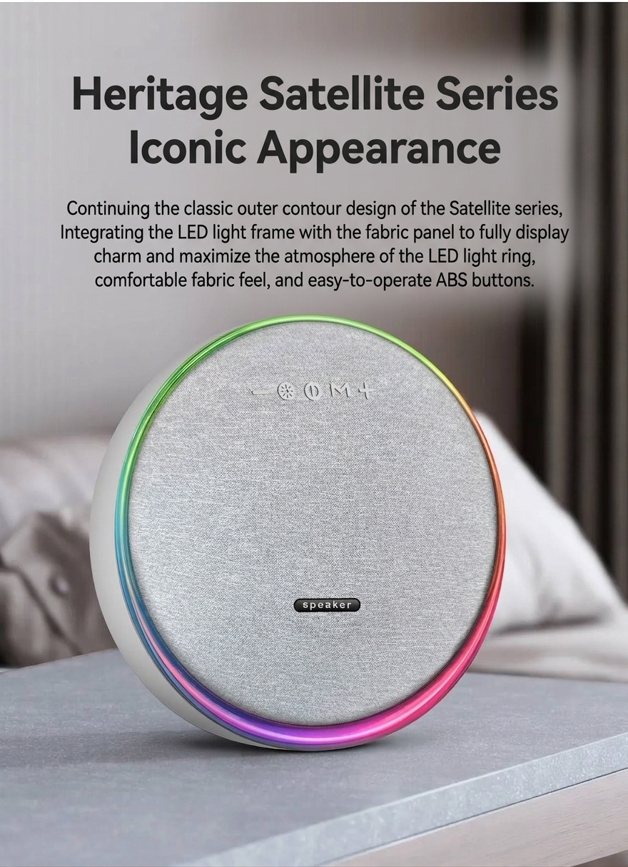 Studio 9 Pro RGB Portable Bluetooth Speaker, 80W Loud Stereo Sound, 8000mAh Battery, 5H Playtime, 15m Range, Wireless Outdoor Boombox with Strap
