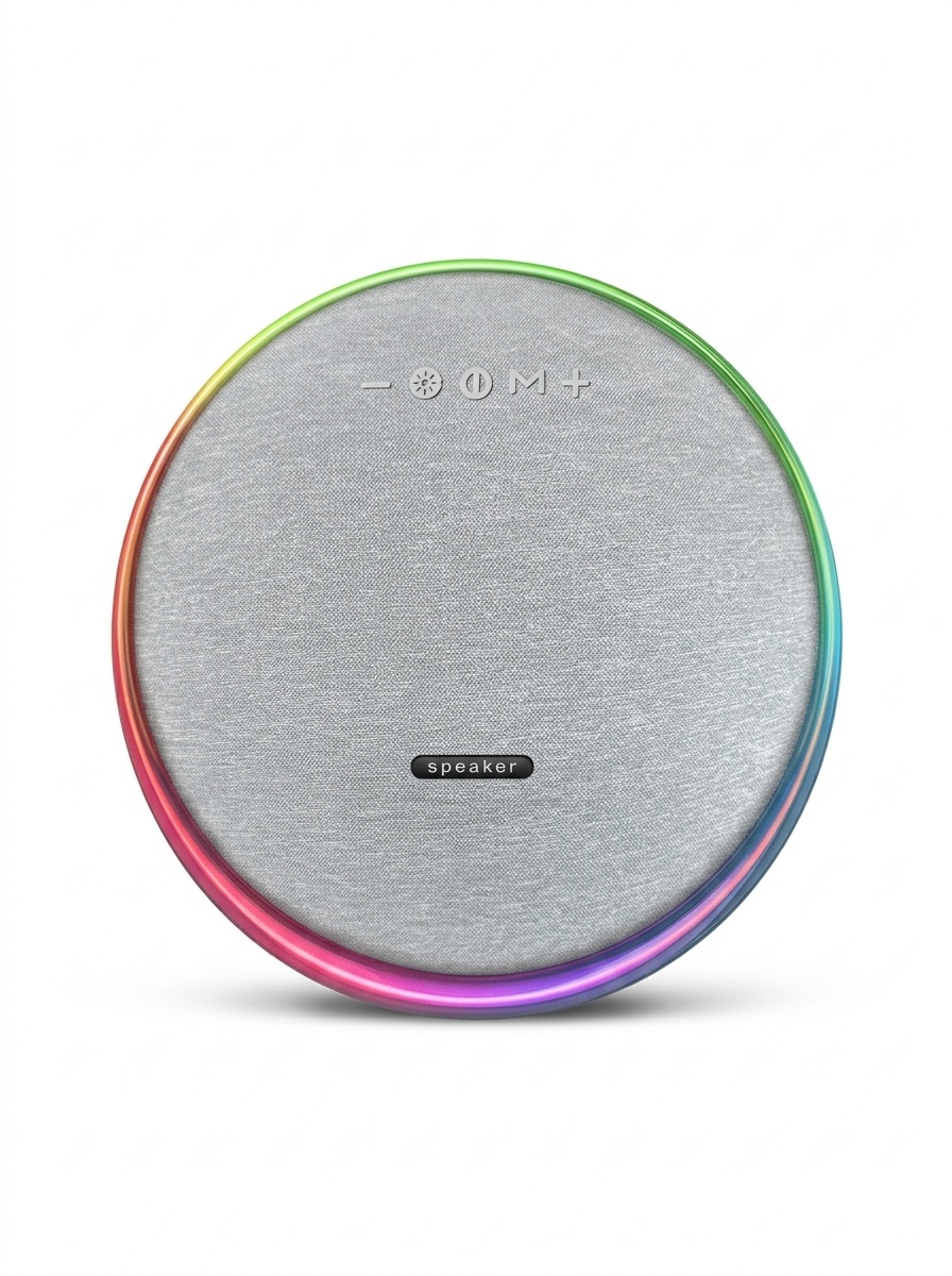 Studio 9 Pro RGB Portable Bluetooth Speaker, 80W Loud Stereo Sound, 8000mAh Battery, 5H Playtime, 15m Range, Wireless Outdoor Boombox with Strap
