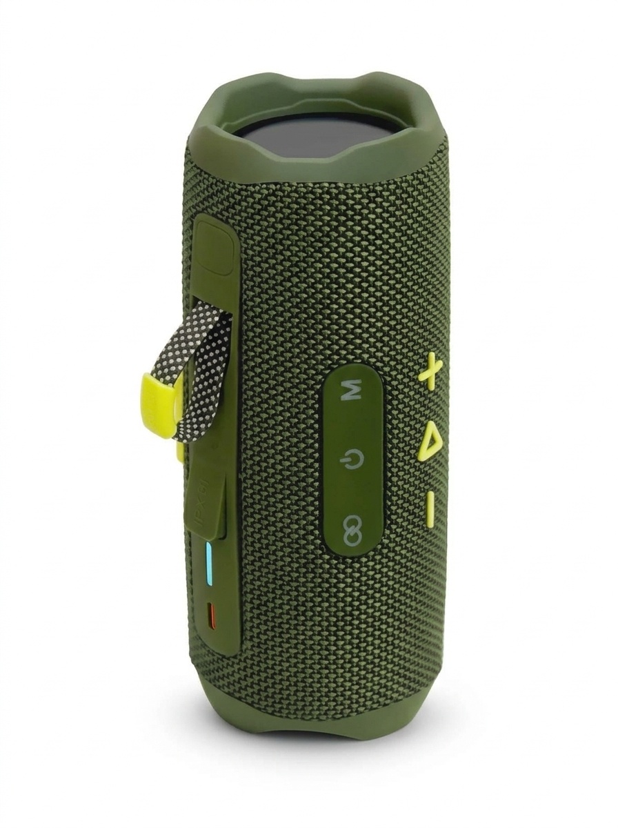 Portable Bluetooth 5.3 Speaker 10W, Deep Bass Audio, Waterproof & Dustproof Design, 5-Hour Playtime, Outdoor Rugged Wireless Speaker with Carry Strap