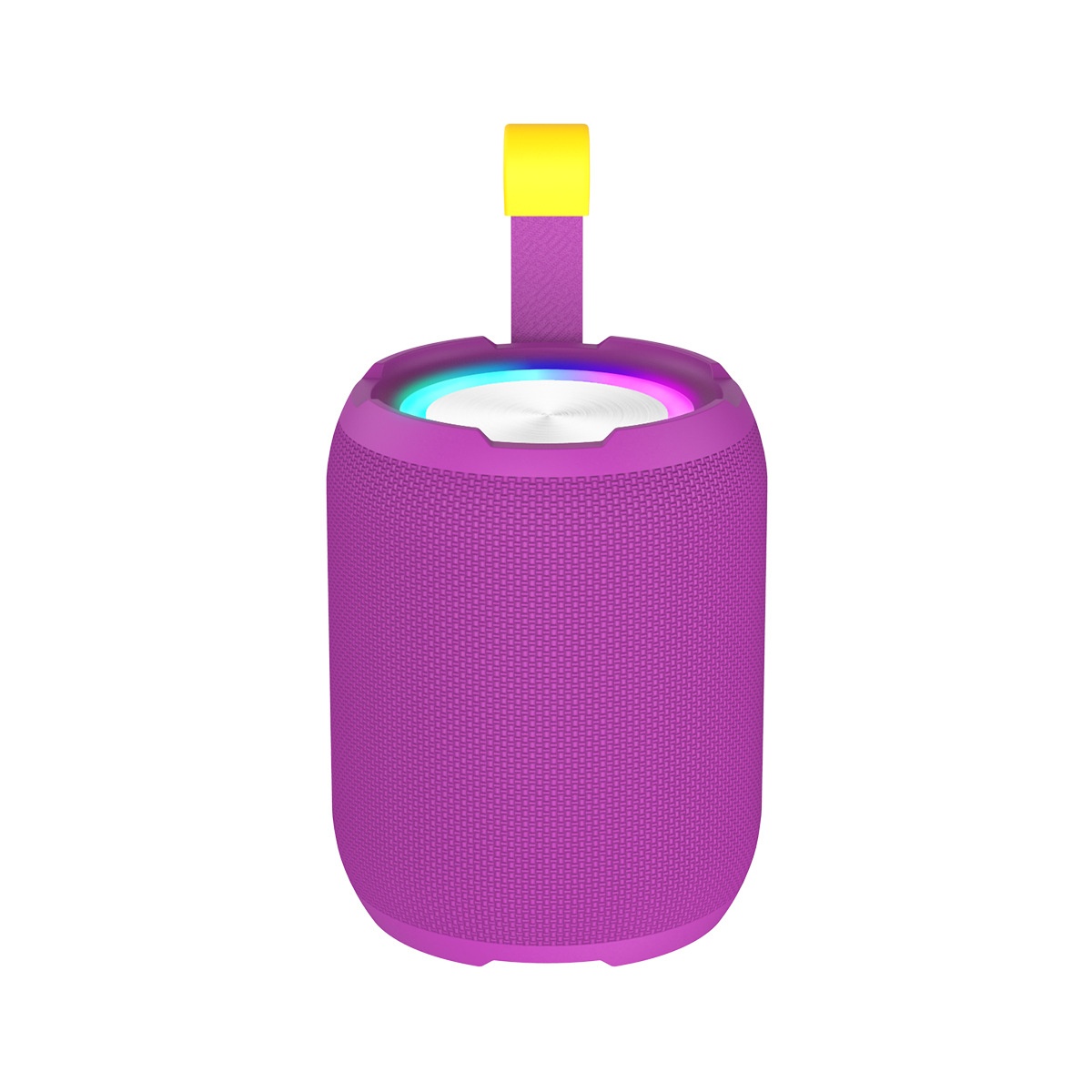 Portable Bluetooth Speaker with RGB Lights, 10W Deep Bass, IPX7 Waterproof, 12H Playtime, 30ft Wireless Range, Outdoor Travel Speaker with Strap
