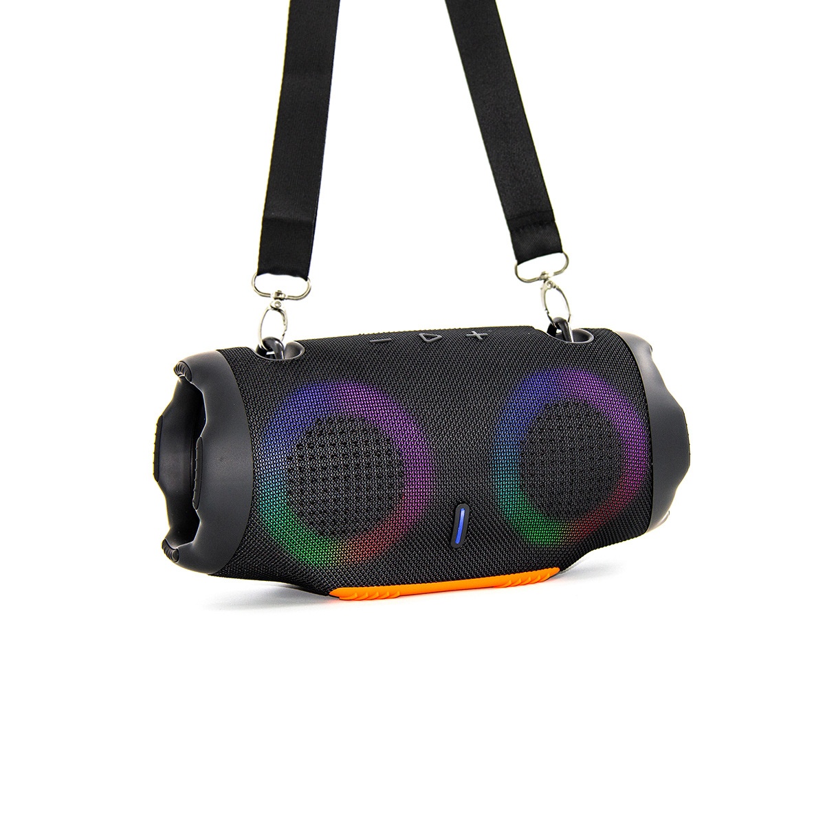 XTRMM4MINI RGB Portable Bluetooth Speaker, 16W Loud Sound, Deep Bass, IPX6 Waterproof, 5H Playtime, 15m Range, TWS Outdoor Travel Speaker with Strap