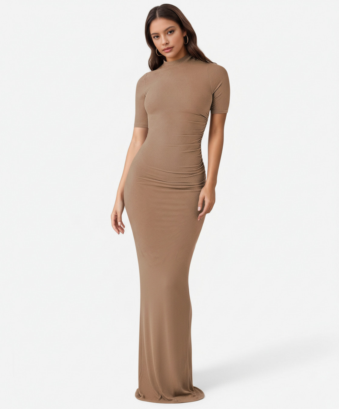 Piping Polyester (polyester fiber) Party Style Dresses SZE-00001