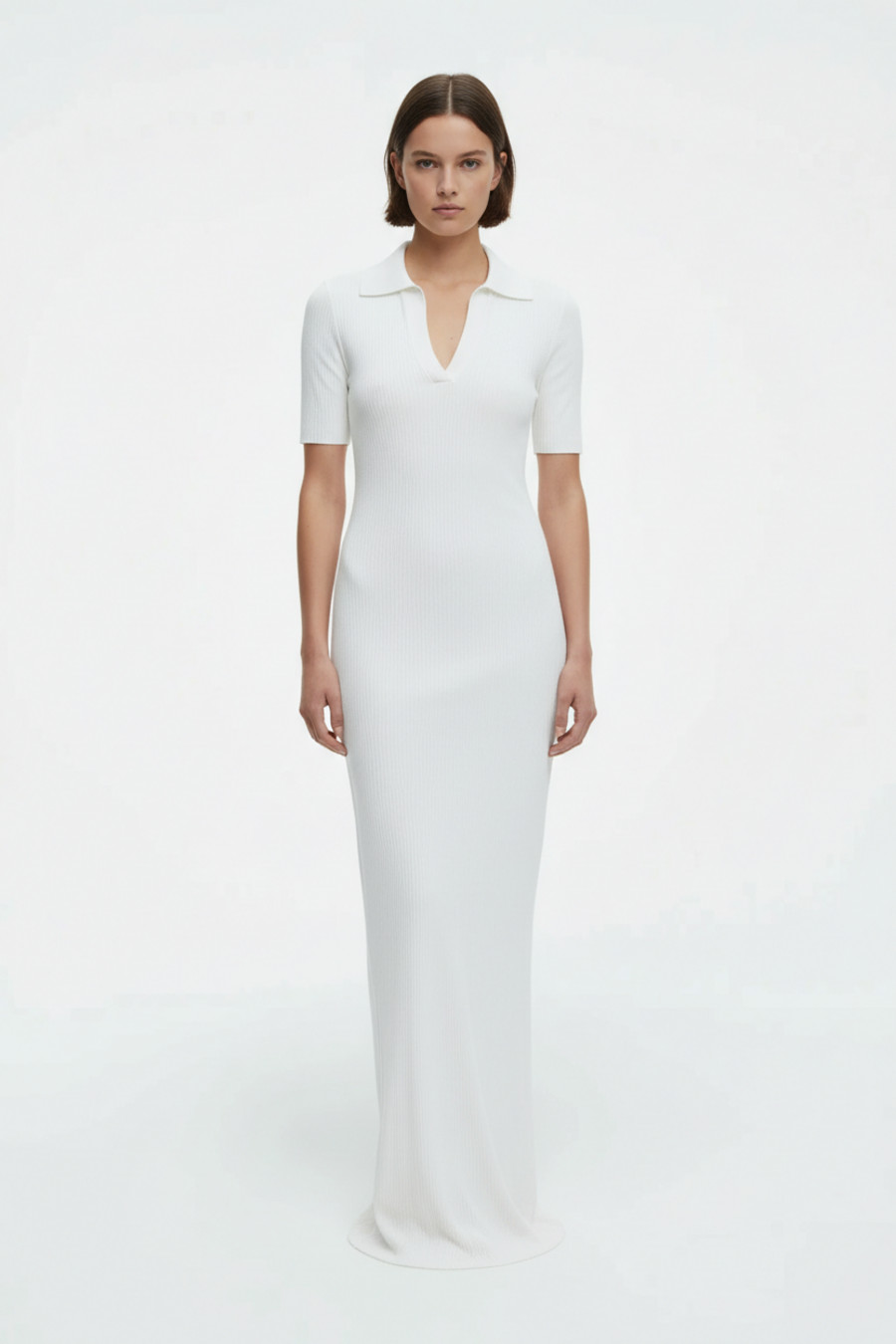 Black Polyester-cotton rib cotton Party Style Dresses L SZE-00008