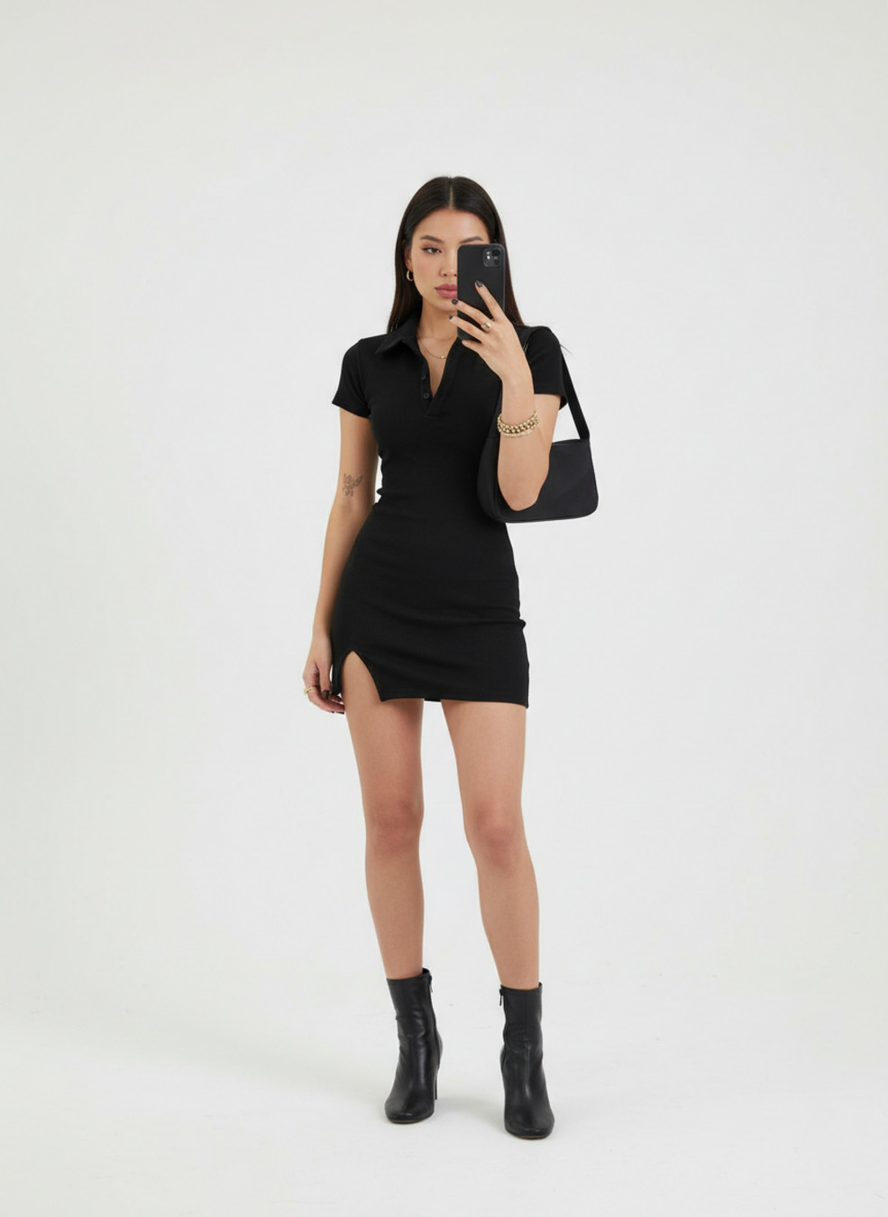 cotton rib cotton Party Style Dresses SZE-00009