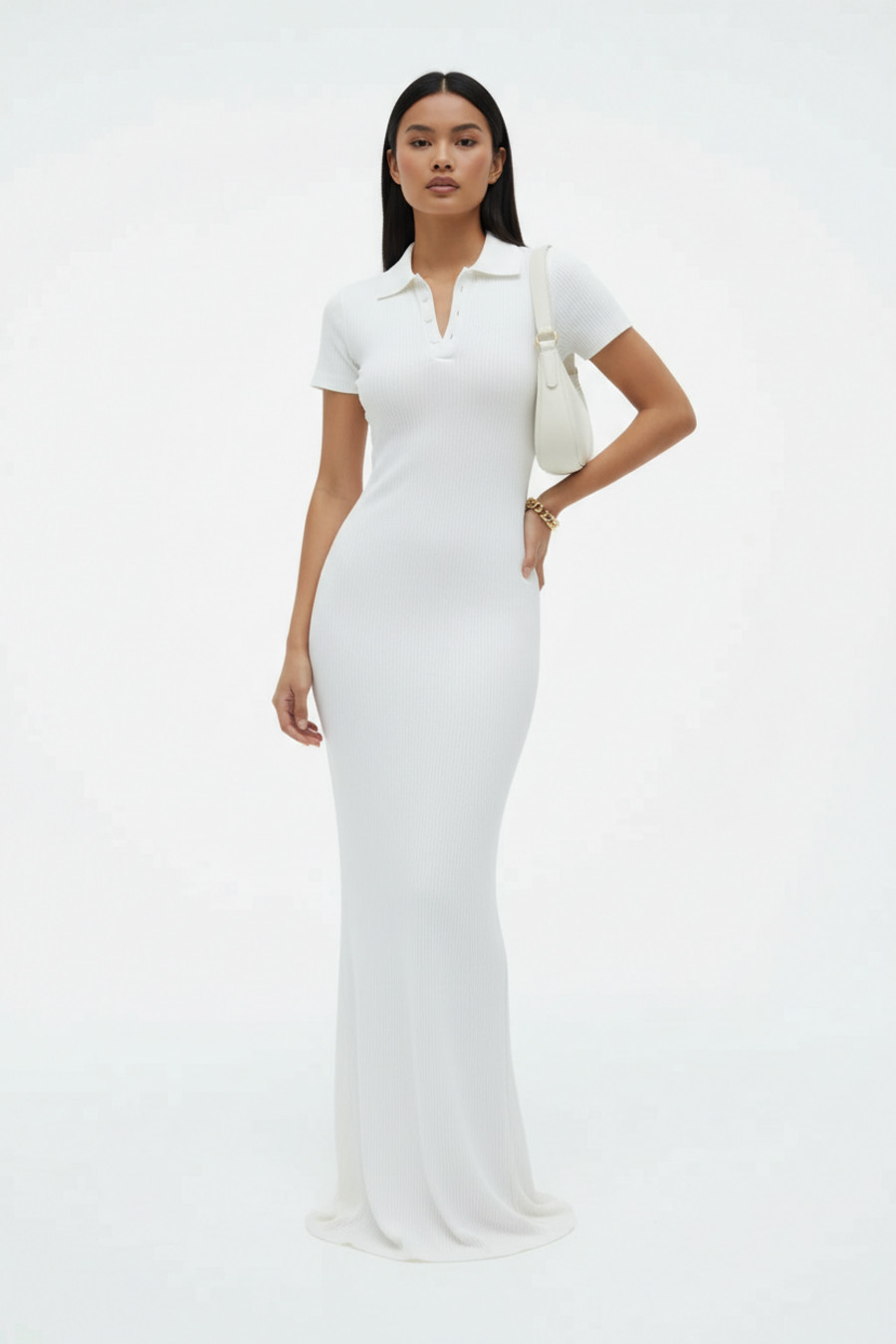 cotton rib cotton Party Style Dresses SZE-00009