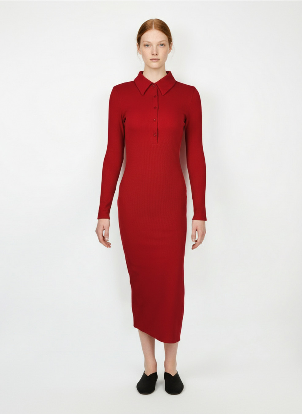 Vestidos de trabajo de algodón y poliéster de color negro L SZE-00013