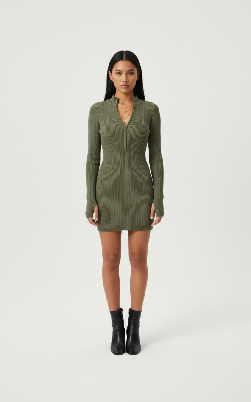 cotton thread cotton Work Style Dresses SZE-00033