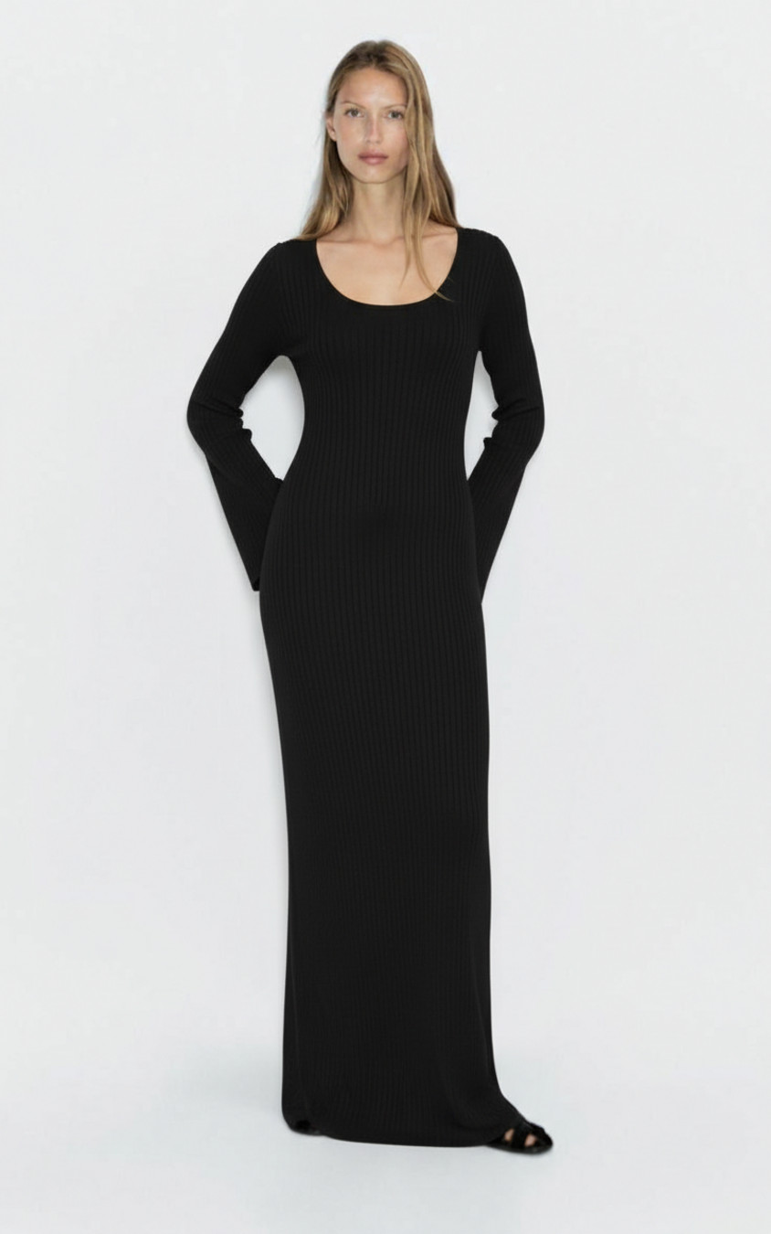 large pit strip Polyester (polyester fiber) Party Style Dresses SZE-00038