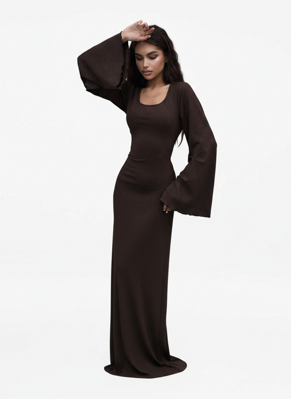 large pit strip Polyester (polyester fiber) Party Style Dresses SZE-00038