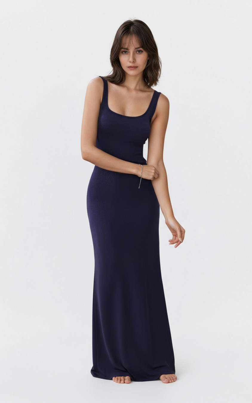 Schwarzes Partykleid aus Polyester (Polyesterfaser), Größe L, SZE-00050