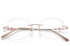 BS423-0350_Pink_Invisible_Titanium_Glasses_front