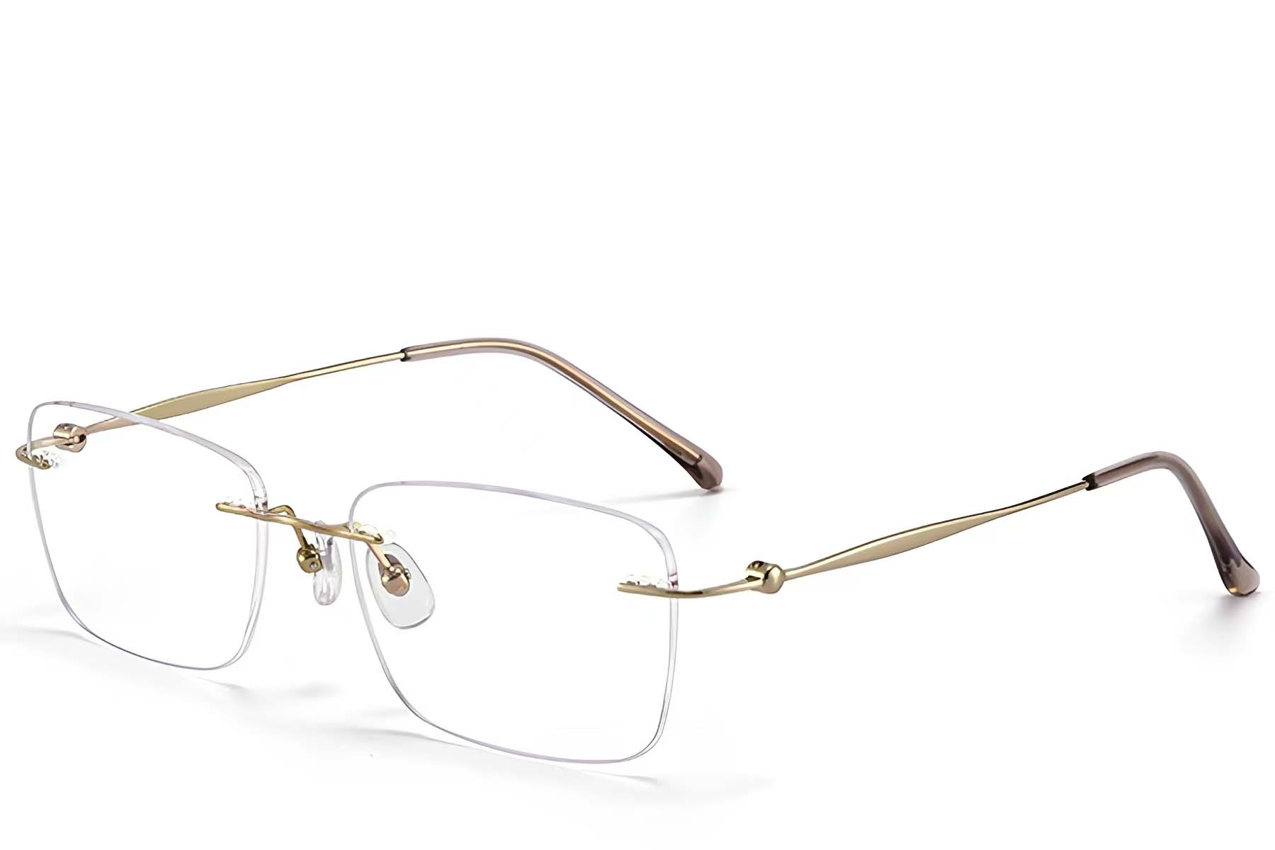 BS423-0355_Golden_Invisible_Titanium_Glasses_front